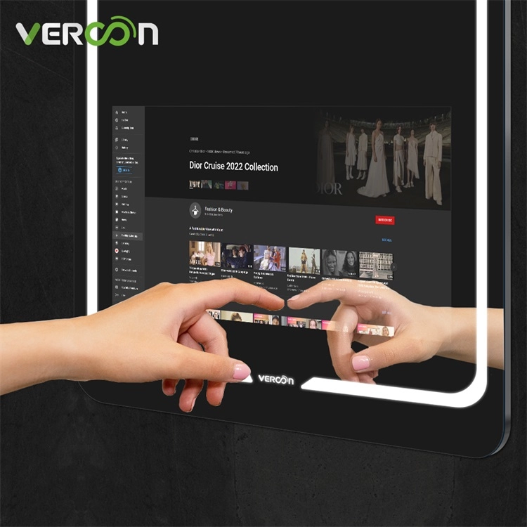 Vercon Espejos Inteligentes Android Touchscreen Smart Badkamerspiegel Tv Magische Spiegel in Estate