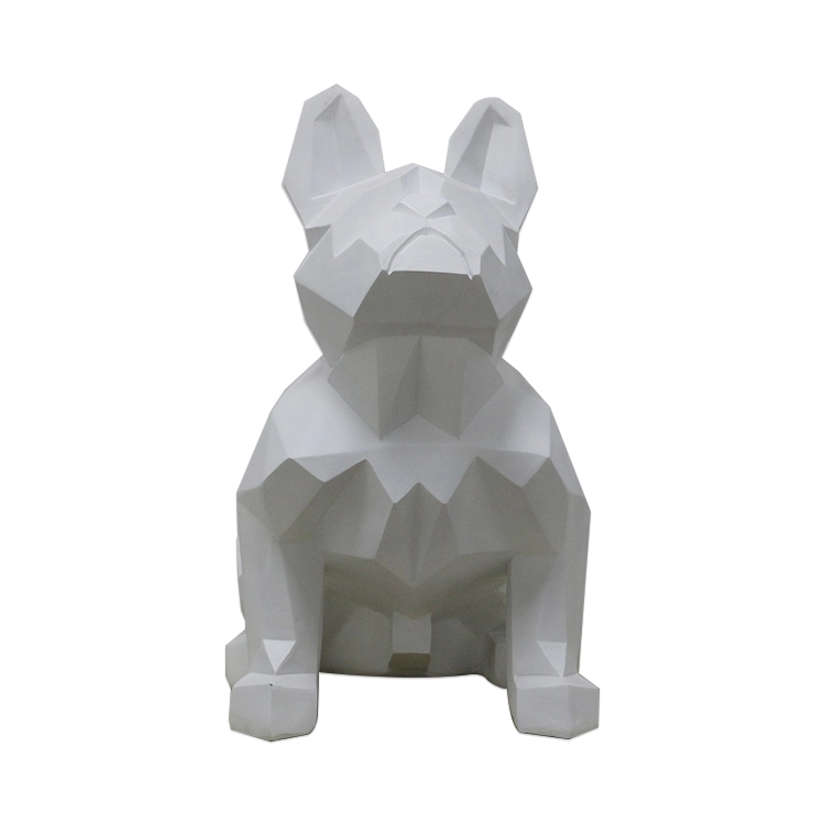 Hot selling abstracte glasvezel hond standbeeld;