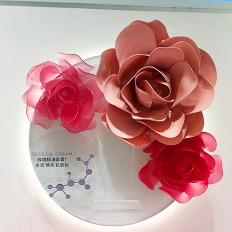 Acryl roos bloem rekwisieten voor etalage bruiloft decoratie