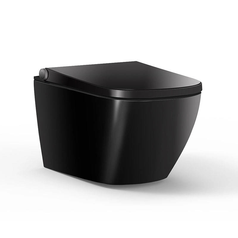 Vierkante vorm zwarte kleur Intelligente douche bidet Toiletbril