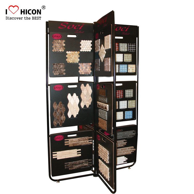 Mooie op maat gemaakte houten vloertegel Showroom-displaystandaard