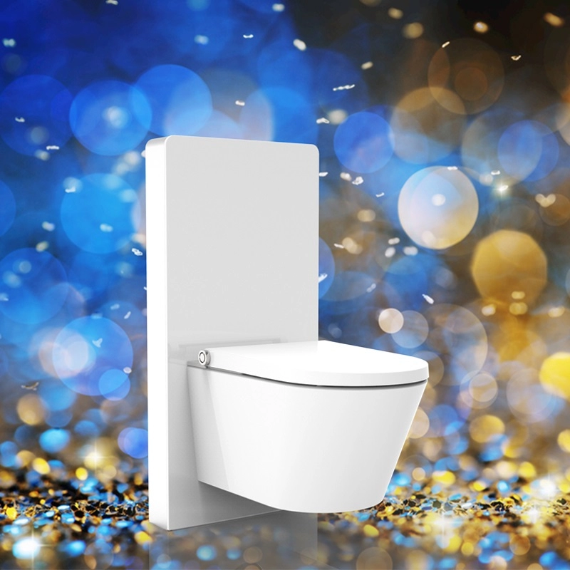 Intelligent DUSCH WC douche bidet Toiletbril wit bidet toiletbril in randloos Design