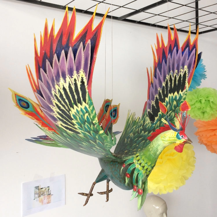 Phoenix rekwisieten ijzeren materialen thema scène decoratie