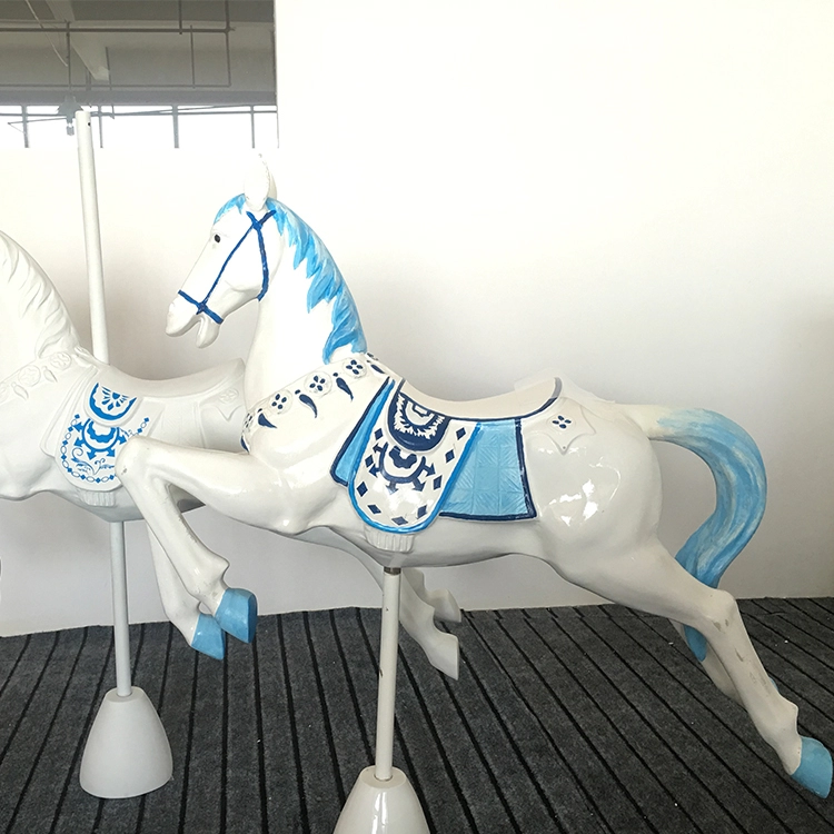 Levensgrote glasvezel paarden display standbeelden te koop