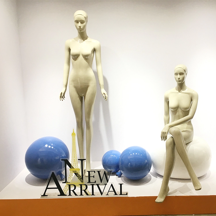 Heet verkoop glasvezel blauwe ballonnen voor vrouwelijke winkel etalage;