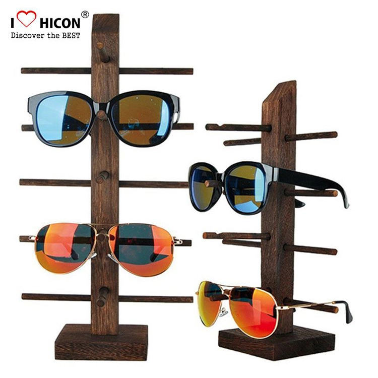 5-lagen bruin hout aangepaste zonnebril displaystandaard te koop