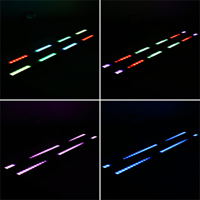 Verlichtingseffect voor 40x0,2W 5050 RGB Pixel LED-balk