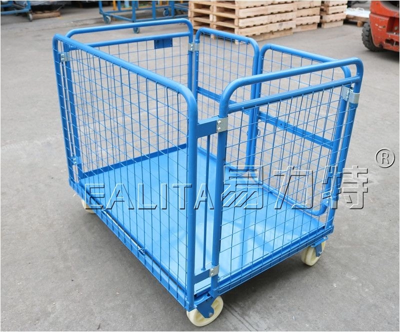 Magazijn Staal Cargo Roll Cage Trolley Draadgaas M-RGS-02