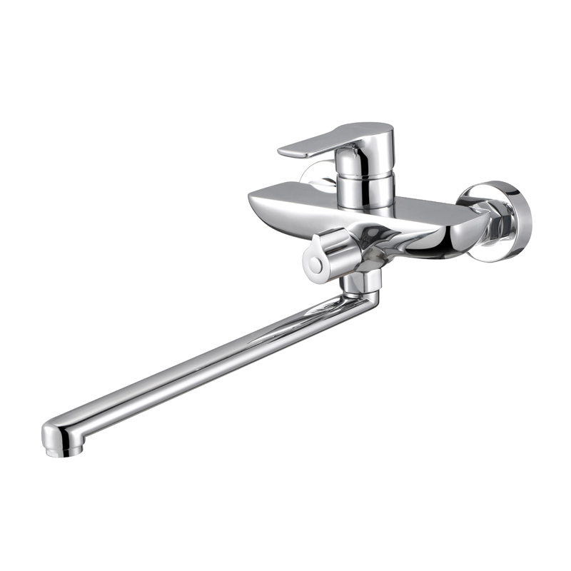 bathroom brass bath fucets_Chrome_wall_mounted_brass_bathroom_bath_taps_Badewannenarmaturen_Badkraan_NEUNAS_13542A