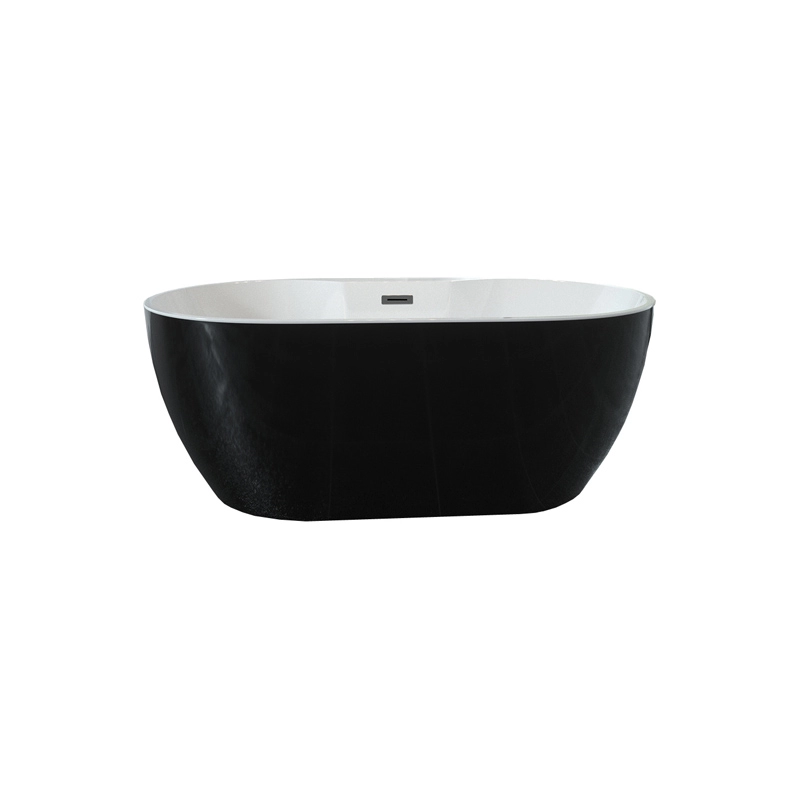 Zwarte kleur badkamer acryl vrijstaande badkuip