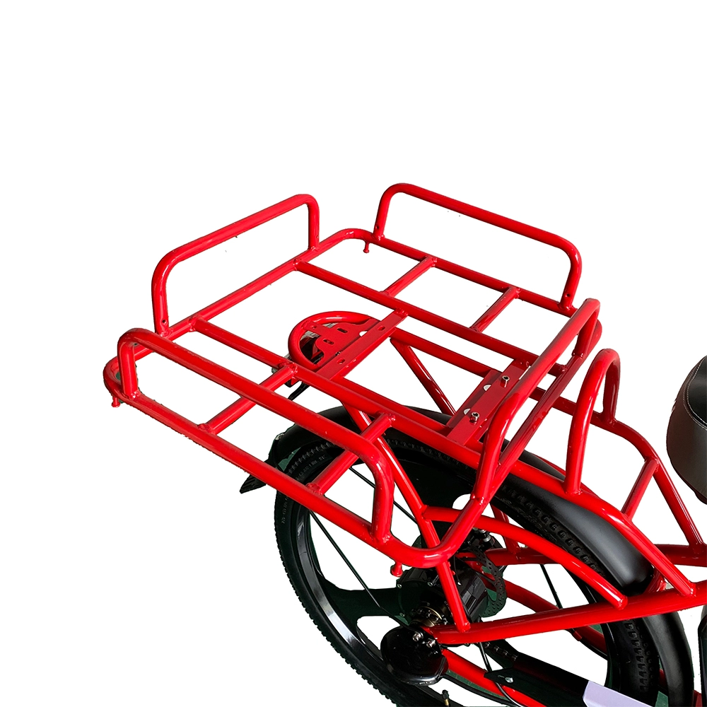 48V 240W rode elektrische fiets voor het bezorgen van eten