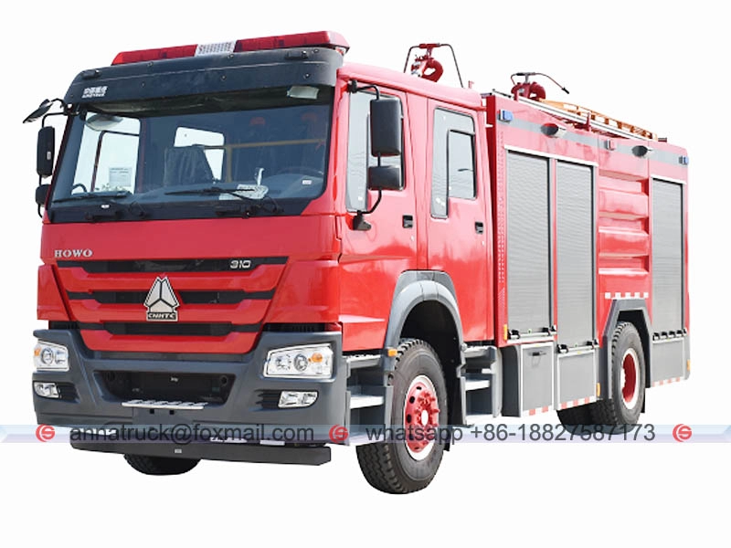 Waterschuim Droog Poeder Combinatie Brandweerwagen