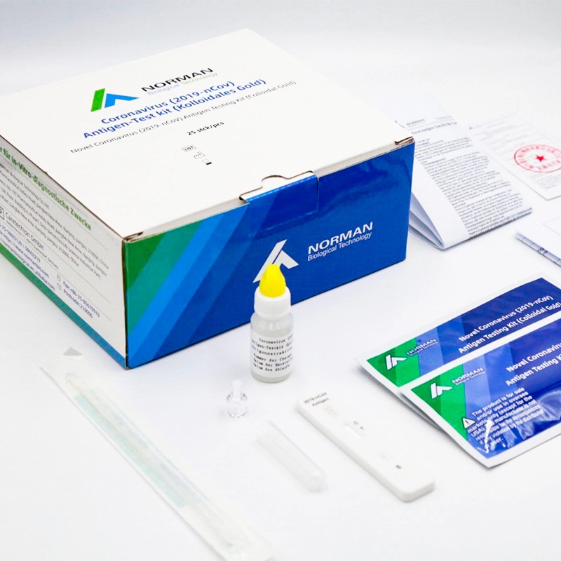 2019-nCoV/Flu A/B antigeen combo-testkit (colloïdaal goud)