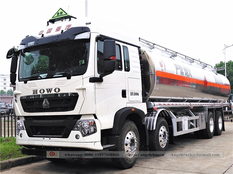 Benzine Olie Truck Aluminiumlegering 30500 Liter HOWO