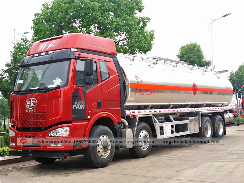 8x4 zware aluminium dieselolietruck 27 cbm FAW