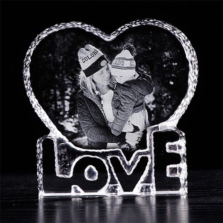 Aangepaste liefde kristal acryl fotolijst