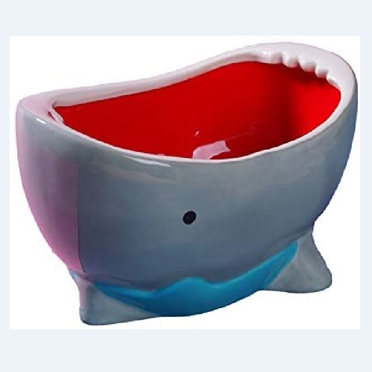 Handwerk Keramische Popcorn Baby Shark Cereal Candy Bowl