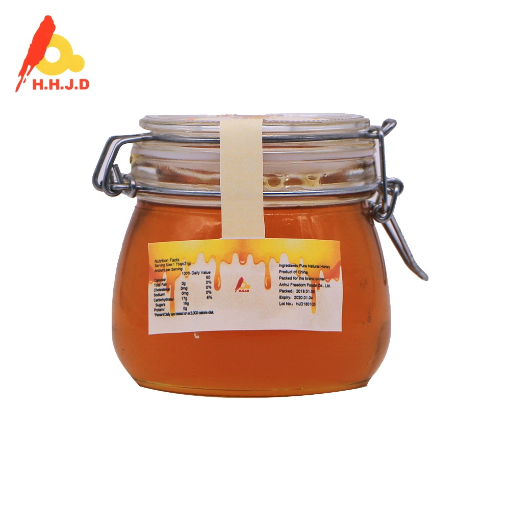 1 kg Clippot Natuurlijk Zonnebloem Honing Licht Amber