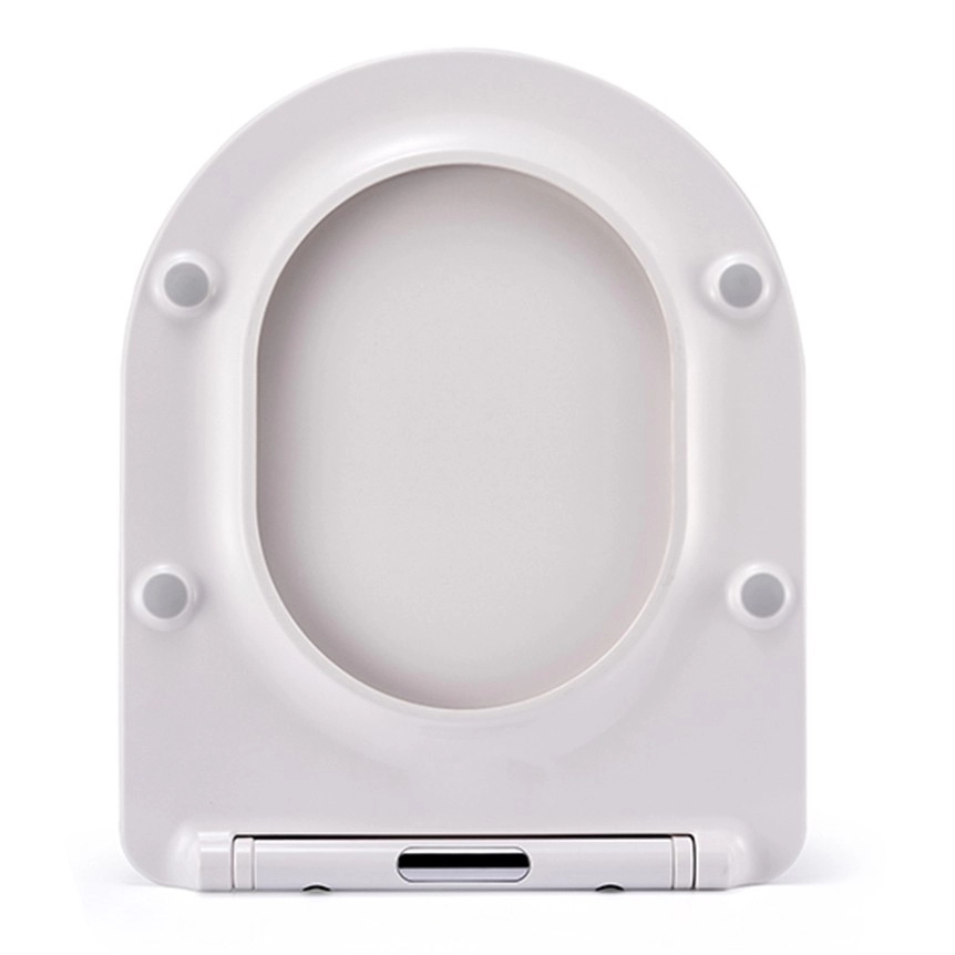 Slank ontwerp Europese standaard universele D-vormige witte toiletbrilhoes