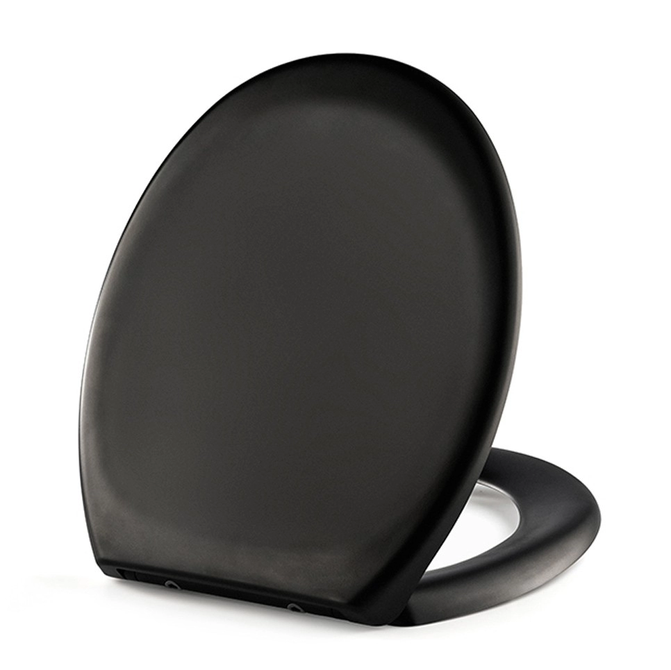 17 inch mat wit zwart grijze toiletbril in sandwichstijl