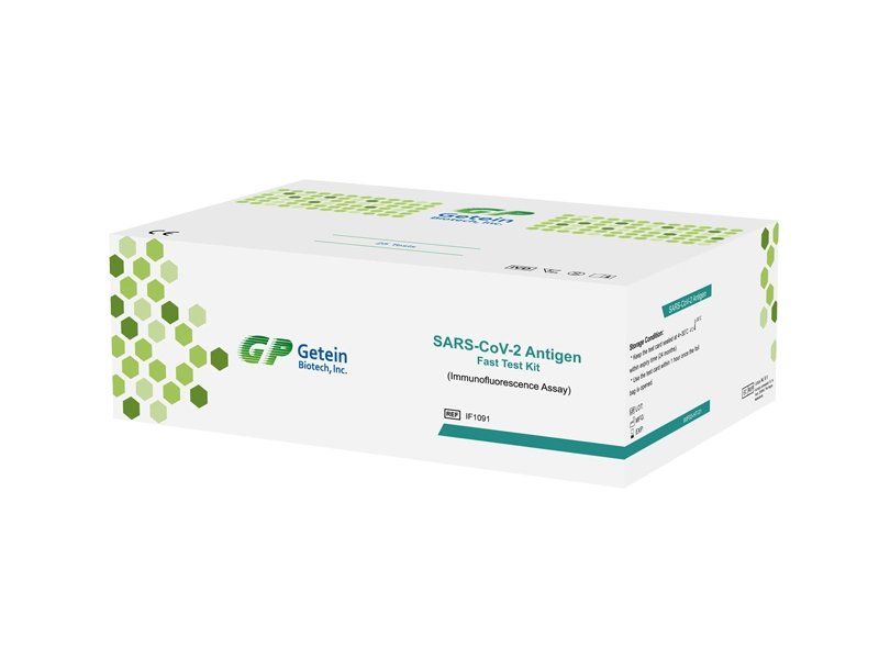 COVID-19 SARS-CoV-2 antigeen snelle testkit (immunofluorescentietest)
