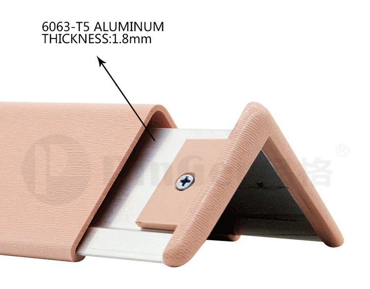 90 graden hoekbeschermers van vinyl en aluminium