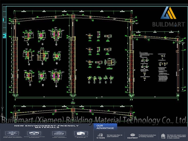 Lage kosten constructiestaal constructie Gebouw geprefabriceerde prefab magazijn staalconstructie