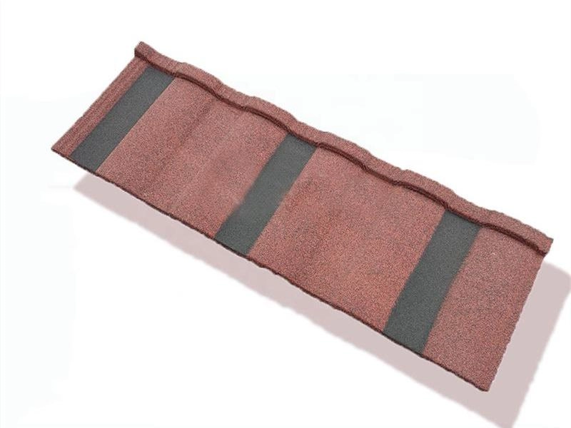 Natuurlijke kleur Romeinse steen gecoate metalen dakpannen