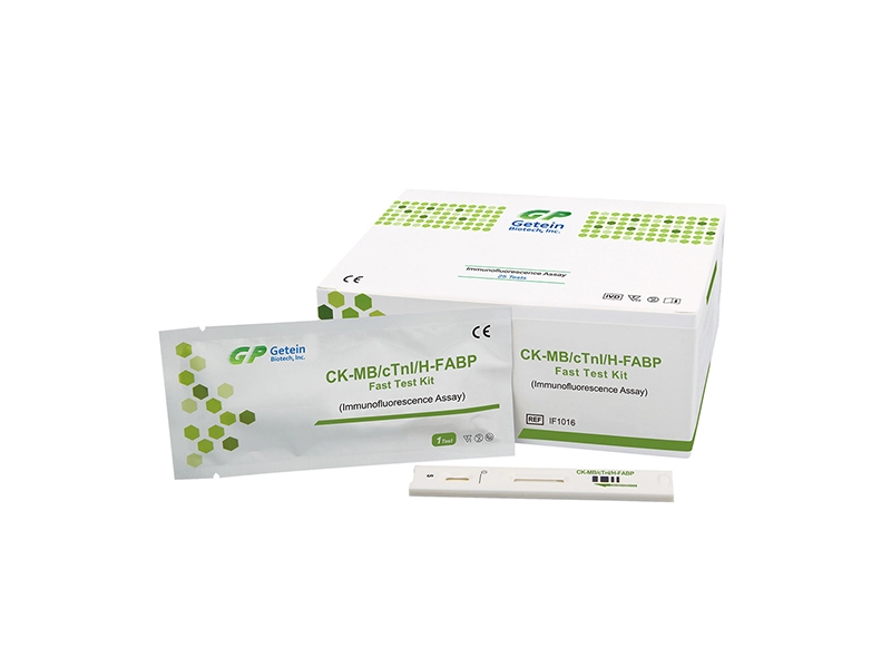 CK-MB/cTnI/H-FABP snelle testkit (immunofluorescentietest)