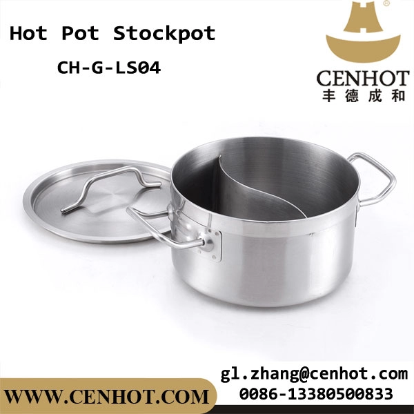 CENHOT Roestvrijstalen Ying Yang Hot Pot Voorraadpot Voor Restaurant
