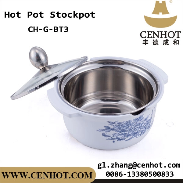 CENHOT Shabu-shabu Hot Pot roestvrijstalen binnenpot met plastic coating