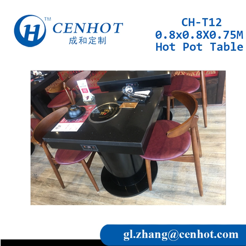 Hot Pot-tafel met inductiekookplaat voor restaurantfabriek China - CENHOT