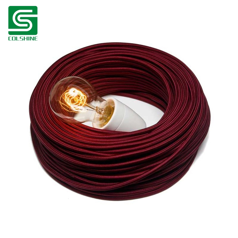 Gevlochten elektrische kleurrijke 3-aderige kabel
