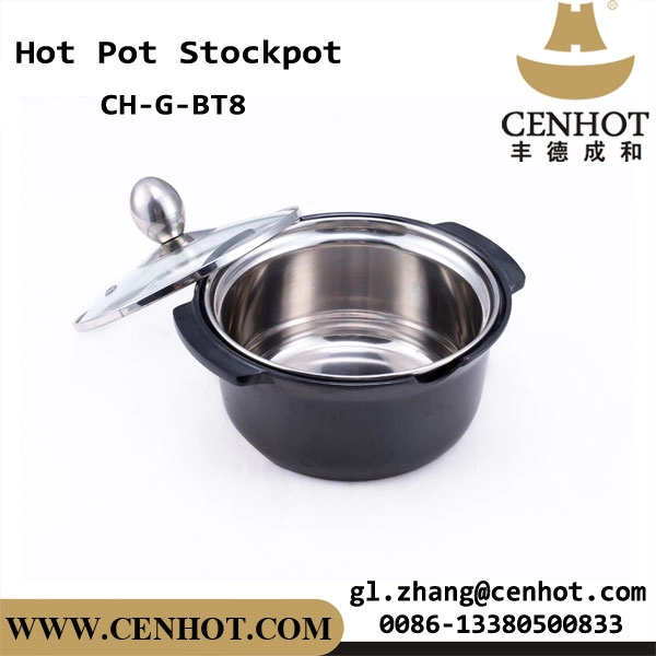 CENHOT Mini-voorraadpot met zwarte coating voor Hot Pot Restaurant
