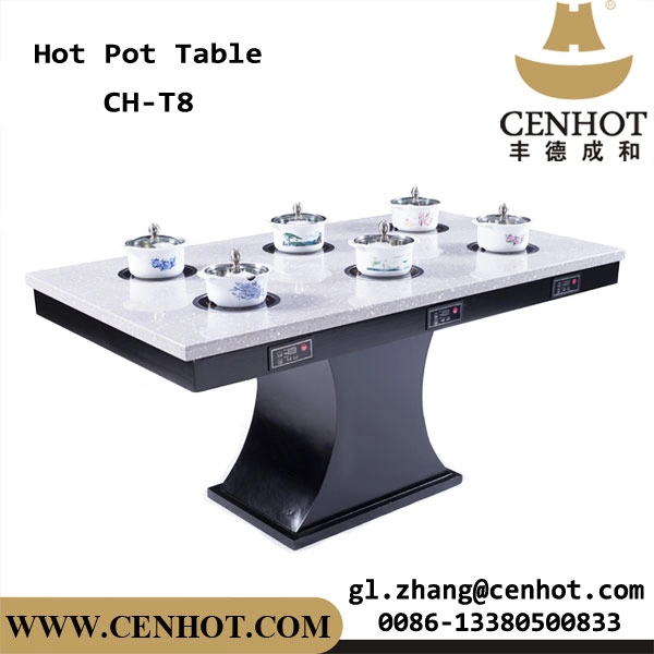 CENHOT Hot Pot-tafel ingebouwd voor gebruik in restaurants