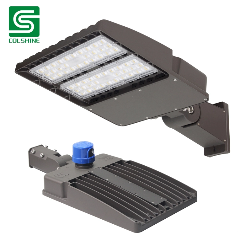 LED-paalverlichtingskoppen 150 watt 5700K zwart AM LED-parkeerplaatsverlichting LED-gebiedsverlichting
