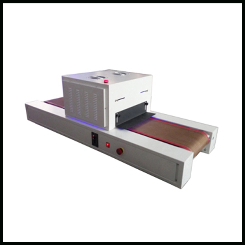 Energiebesparend UV-LED-uithardingssysteem met desktoptransportband voor afdrukken