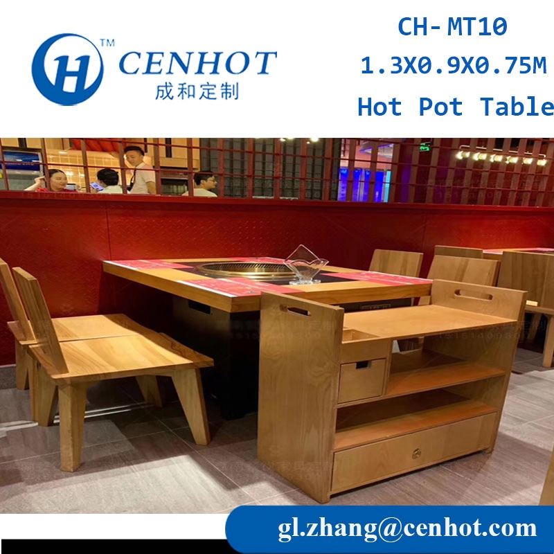 Zoals Haidilao Restaurant Commerciële Hot Pot Tafels en stoelen Meubilair China CH-MT10 - CENHOT
