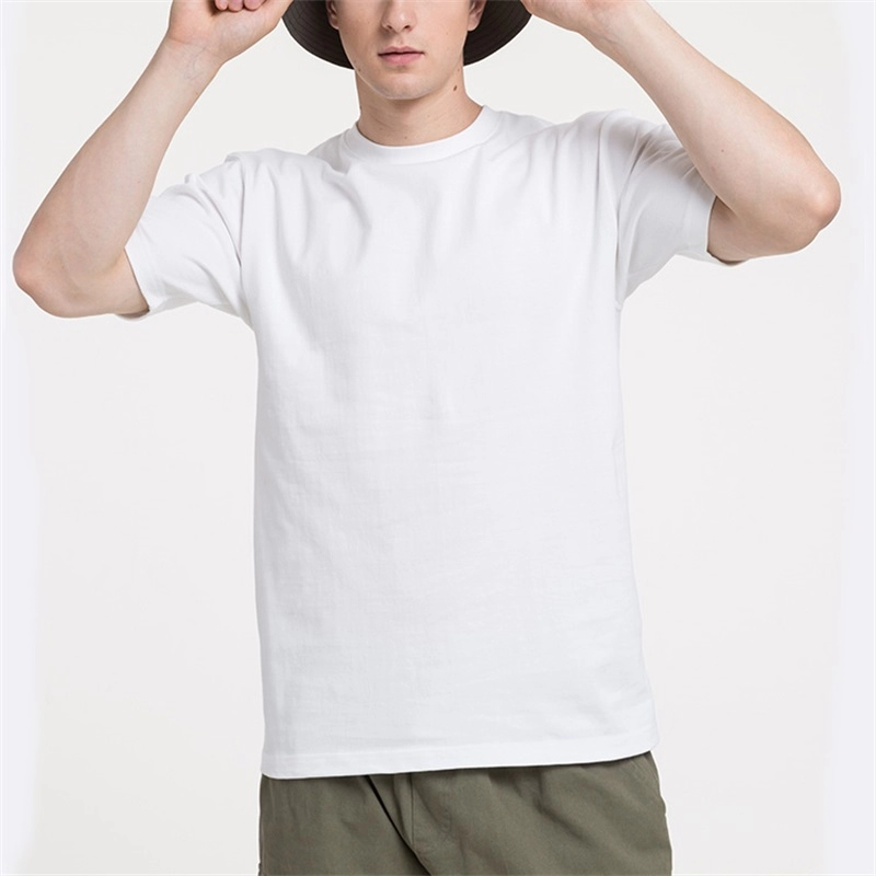 Casual katoenen T-shirt voor heren in klassieke effen kleur