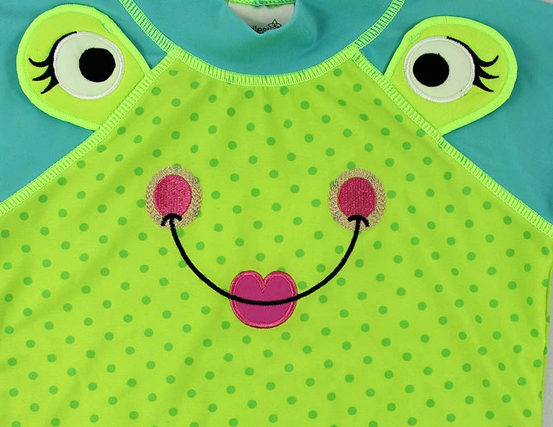Groene 2-delige Rash Guard-sets voor babymeisjes