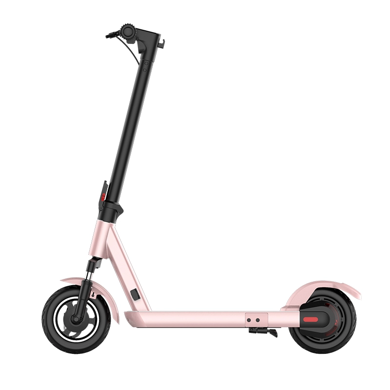 Kuickwheel S1-C PRO Opvouwbare elektrische scooter voor volwassenen Roze damesstep