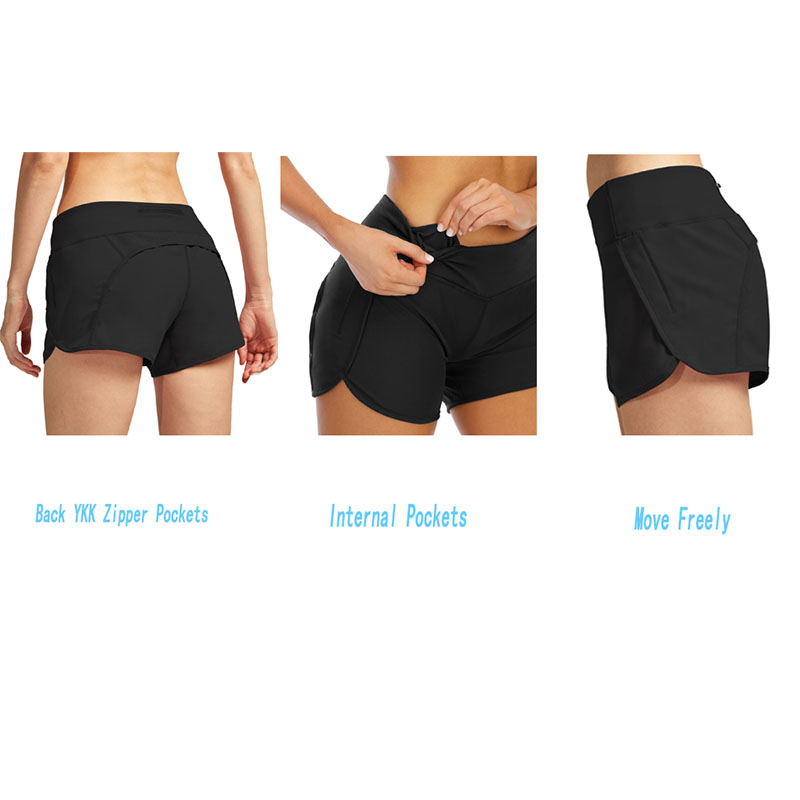 Black Workout Athletic Shorts