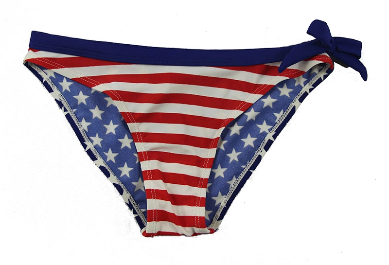 Kid Girls Amerikaanse vlag driehoek halter bikini set