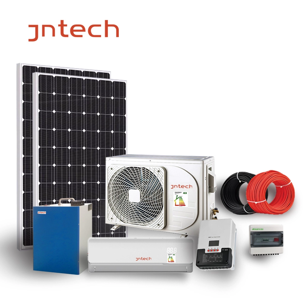 JNTECH Hybride AC + DC op zonne-energie eenvoudige installatie Zonne-airconditioner