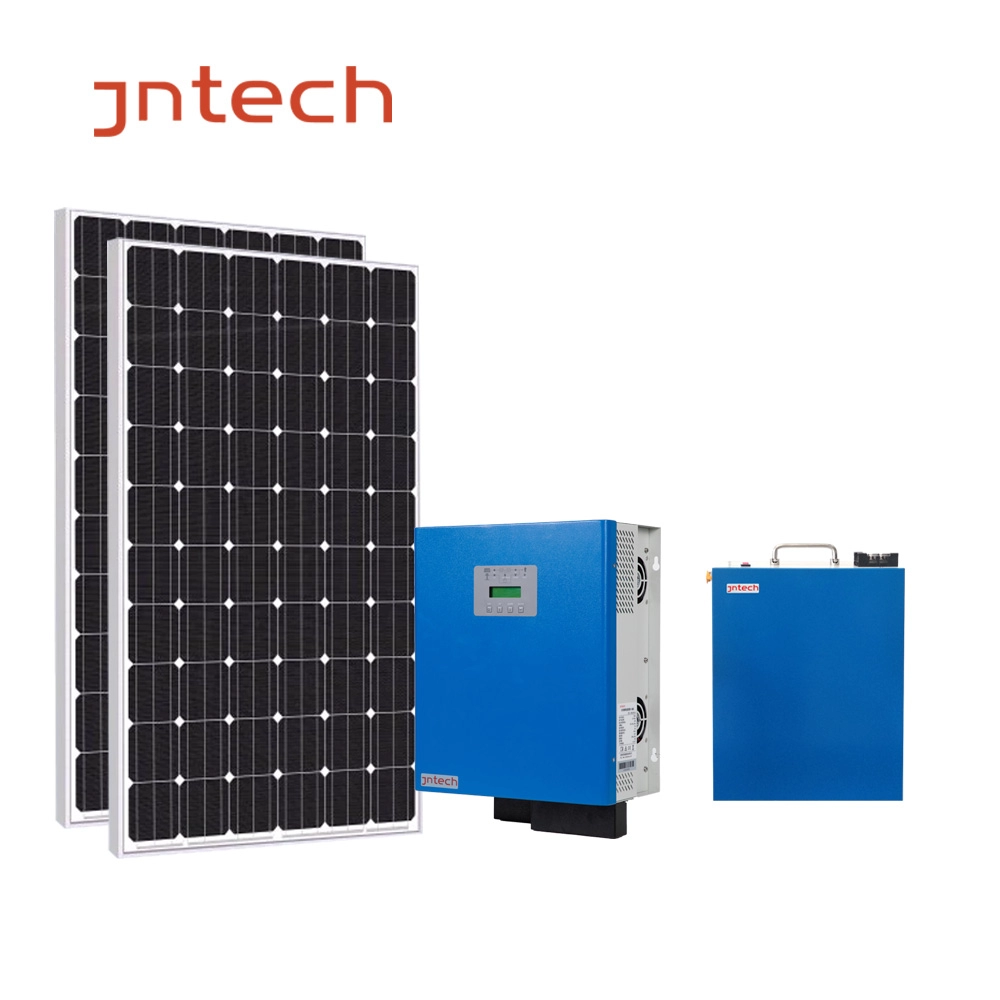 JNTECH Eenvoudig te installeren Complete 5000w 5kw off-grid home verlichting zonne-energie kits zonne-energie systeem prijs: