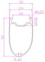 700C 50mm carbon rim