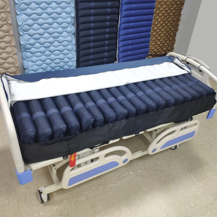Buisvormige pu wisseldruk gezondheidszorg anti-doorligwonden opblaasbare luchtbed voor icu bed