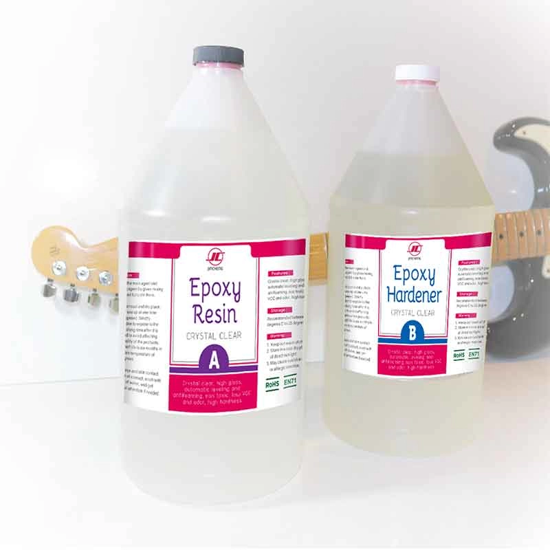 2 gallon kit JINCHENG kristalheldere premium epoxyhars voor artiesten - (1:1 formule)