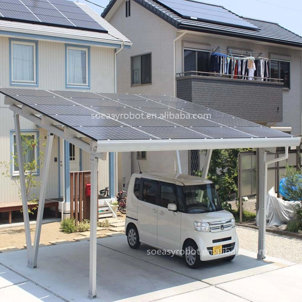aluminium carport montagerek voor zonne-energie