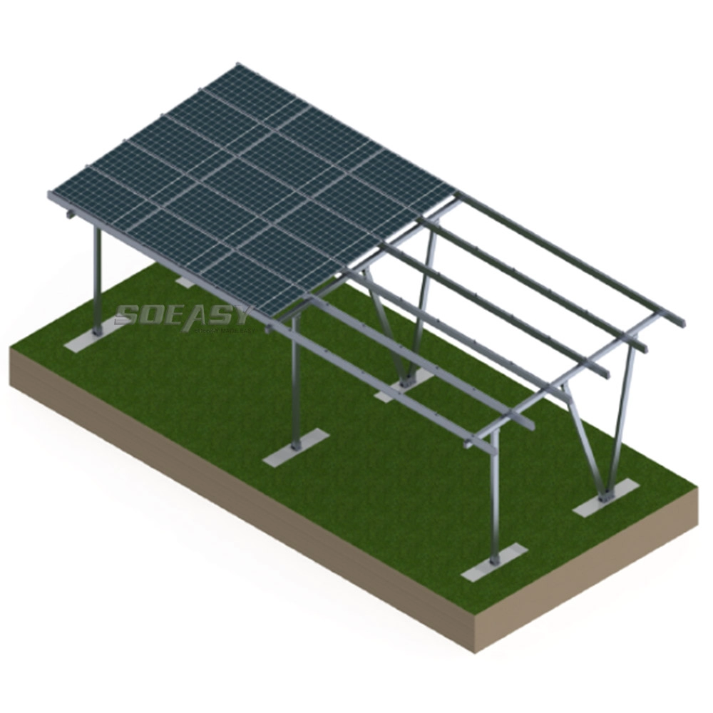 Niet-waterdichte aluminium carport op zonne-energie
